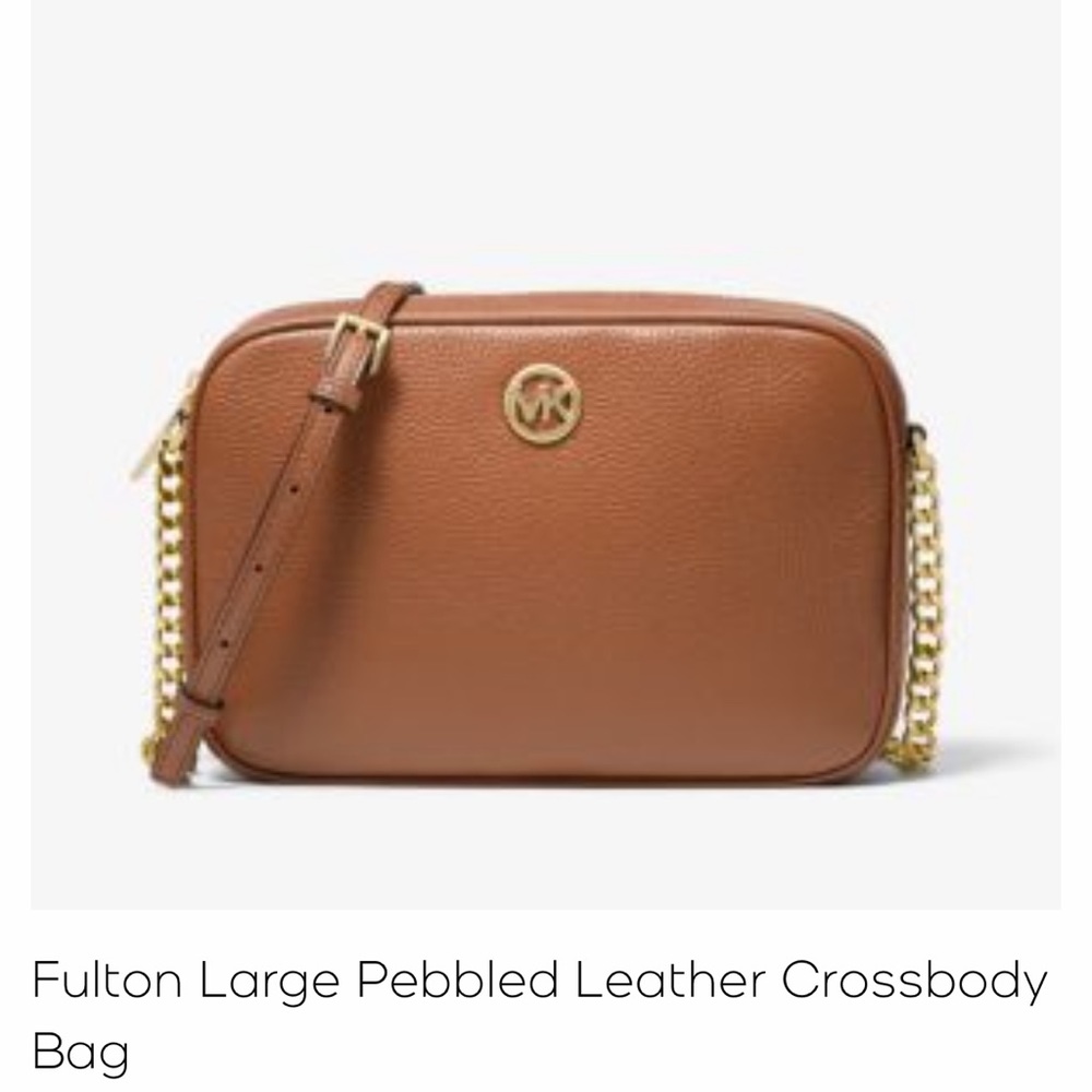 Fulton Large Pebbled Leather Crossbody Bag